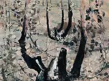 New Growth by Clifton Pugh, 1959, oil on composition board, sold Sep 2016
