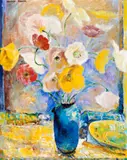 Poppies, 1962 – 64 by William Robinson, oil on canvas, sold Sep 2016