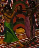Salome by Weaver Hawkins, 1947, oil on composition board, sold Sep 2016