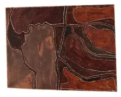 Untitled (Map Of Turkey Creek And Surrounds) by Rover Thomas, c.1984, natural earth pigments and natural binders on composition board, sold May 2016