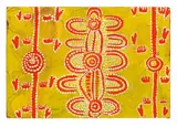 Mala (Rufous Hare Wallaby) Dreaming by Johnny Warangkula Tjupurrula, 1971, synthetic polymer powder paint on composition board, sold May 2016