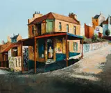 Paddington Street Scene by Sali Herman, 1952, oil on canvas, sold May 2016