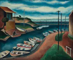 River Anchorage by Alan Sumner, c.1947, oil on board, offered May 2016