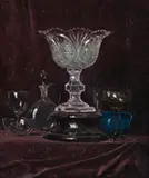 Glass by Arthur Streeton, 1929, oil on canvas on composition board, offered May 2016