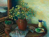 Bush Rose by Margaret Olley, oil on composition board, sold May 2016