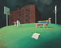 The Park by Jeffrey Smart, 1960, oil on plywood, sold May 2016