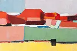 Mt Vernon by Guy Grey-Smith, 1962, oil and beeswax emulsion on gauze on composition board, sold May 2016