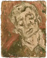 Head Of Heinz Iii by Leon Kossoff, 1998, oil on board, offered May 2016