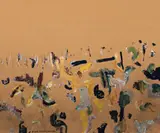 LYSTERFIELD LANDSCAPE, c.1966 – 67 by Fred Williams, gouache on paper, sold May 2016