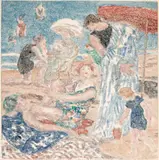 Sur La Plage by Rupert Bunny, c.1920, monotype, sold May 2016