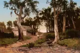 At Burnside Near Adelaide, S.A. by 1835-1907, Henry James Johnstone, 1878, oil on canvas, sold May 2016