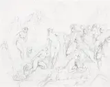 Where War Ends by Norman Lindsay, 1924, pencil on paper, offered May 2016