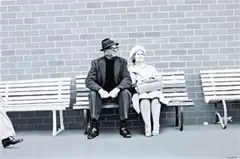 Seated Racegoers by Ivan Durrant, 1975, synthetic polymer paint on composition board, sold May 2016