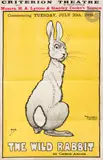 Criterion théâtre / The Wild Rabbit by Georges Arliss Chromolithographie. Non entoilée. Imp. David Allen & Sons, Belfast-London-Manchester-New York by John Hassall, Affiche anglaise, n°, sold Apr 2025