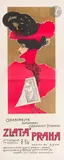 Zlata Praha, 1898 Chromolithographie. Non entoilée Sans imp. Non by Victor Oliva, Affiche au temps de l’Art nouveau, p, sold Apr 2025