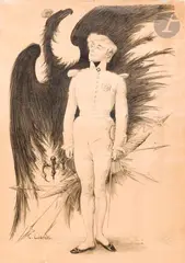 L’Aiglon by Charles Léandre, 1899, Lithographie, sold Apr 2025