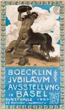 Boecklin Jubilaeum Austellung, Bâle, 1897 Chromolithographie. Non entoilée. Imp. Wolf & Sohn, Munich by Hans Sandreuter, Affiche suisse, sold Apr 2025