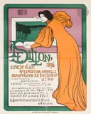 Le Sillon, 4e exposition annuelle au Musée moderne, 1896 Chromolithographie. Non entoilée. Affiches d’art O. de Ryckers, Bruxelles by Gustave Max Stevens, Affiche belge, sold Apr 2025
