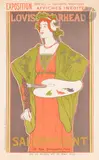 Salon des Cent, exposition du 20 avril au 10 mai 1897 Chromolithographie. Non entoilée. Imp. Chaix, 31 rue Bonaparte, Paris by Louis Rhead, Affiche artistique de la Plume, sold Apr 2025