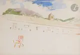 Paysage au transat by Odilon Redon, Aquarelle, sold Mar 2025