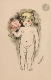 Dolly à la rose by Kees van Dongen, 1933, Encre, lavis d’encre et aquarelle, sold Mar 2025