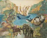 L’Arche de Noé by Max Jacob, Gouache sur papier fort, sold Mar 2025