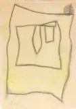 Composition by Jean Arp, vers 1960, Fusain et aquarelle, sold Mar 2025