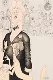 La Pédale vient de casser ! Le ténor Ne vous affolez pas, servez-vous du frein de secours ! by Albert Dubout, Encre de Chine et aquarelle, sold Mar 2025