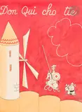 Don Quichotte, pour le dos des couvertures des quatre tomes by Albert Dubout, 1937, Encre de Chine et aquarelle, sold Mar 2025