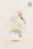 Sans légende pour Les Jours de l’homme de Julien Besançon by Albert Dubout, 1966, Encre de Chine et aquarelle, sold Mar 2025