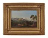 Vue de Cagnes-sur-Mer by Jean-Charles-Joseph Rémond, Toile d'origine de Binant à Paris, sold Oct 2022