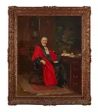 Portrait du magistrat Georges Pressard by Victor Marais-Milton, 1932, Toile, sold Oct 2022
