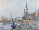 L'Hôpital-Camfrout by Lucien-Victor Delpy, 1934, Gouache et aquarelle, sold Jun 2022