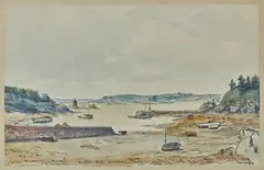 Marée basse à Bréhat by Lucien Seevagen, Aquarelle, sold Jun 2022