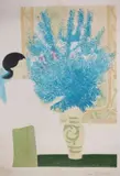 Grand bouquet bleu. 1982 by André Brasilier, Lithographie, sold Jun 2022