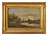 Vue de Bonnières by Jules Charles Rozier, Panneau, sold Jun 2022