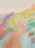La Creuse et le Puy Barriou by Léon Detroy, Pastel, sold Dec 2019