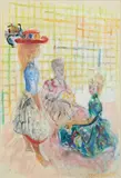Chez la modiste by Kostia Terechkovitch, Aquarelle gouachée sur traits de crayon, sold Dec 2019