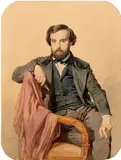 Portrait d'homme assis by Luigi Mussini, 1851, Aquarelle, sold Dec 2019