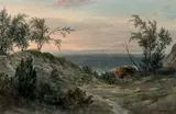 La Côte de Grâce à Honfleur by Jacques Champin, Aquarelle gouachée, sold Oct 2019