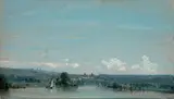 Voile blanche sur la Seine by Camille Flers, 1846, Pastel, sold Oct 2019
