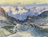 Torrent du Riftord by Émile Appay, Aquarelle, sold Jun 2020
