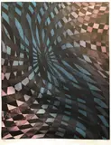 Black hole» by Stanley William Hayter, 1978, Aquatinte en couleur signée, sold Feb 2020