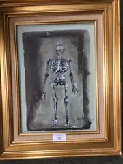 Squelette by Arno Breker, 1963, Gouache, sold Feb 2020