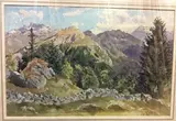 Le sapin by Leonhard Steiner, Aquarelle sur Canson signée en bas à gauche, sold Dec 2019