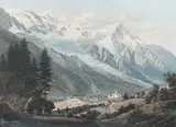 Vue du Mont-Blanc by Gabriel I Lory, Lithographie, sold Dec 2019