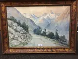 Route de la Bérarde by Émile Appay, Aquarelle, sold Dec 2019