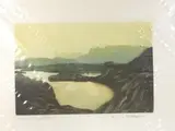 Le lac Cornu by Edgard Bouillette, Aquatinte en couleur, sold Dec 2019