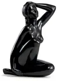 Séduisante (nu agenouillé la main sur la tête) by David Mesly, Épreuve en bronze à patine noire, sold Nov 2019
