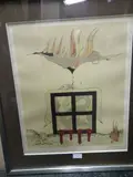 La Fenêtre by Jorge Camacho, 1973, Lithographie en couleur, sold Oct 2019